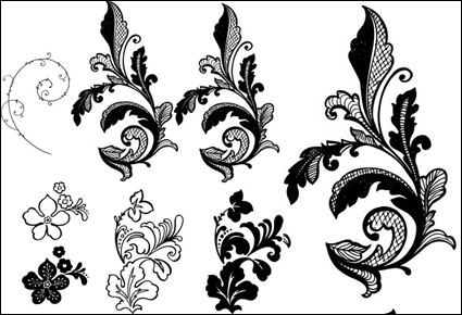Flor lado vector patrn de fondo de material