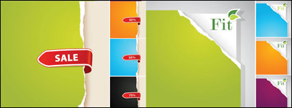 Papel rasgado Vector de fondo