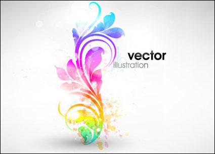 Sinfnica de patrn de la moda vector material -5