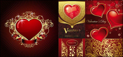 Tarjeta de amor hermosa del material vector patrn
