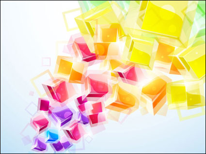 Dinmica brillantes efectos 3D estreo figura vectorial -01
