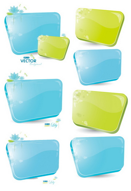 Bellas tridimensional iconos - Material de vectores