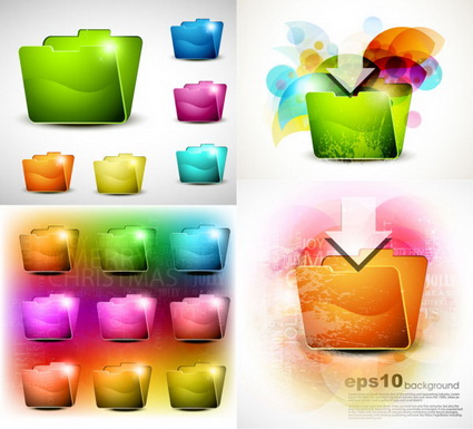 Hermosa carpeta de textura cristalina - Vector