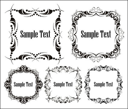 Al estilo europeo encajes vector