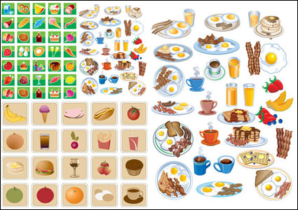 Delicioso desayuno alimentos icono