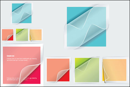 Vector transparente pegatinas