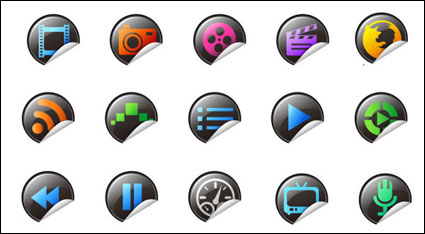 Exquisito iconos - Material de vectores