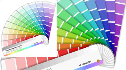 Tarjeta de papel de color vectoriales