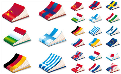 Cuaderno de la cubierta de la bandera nacional - Vector