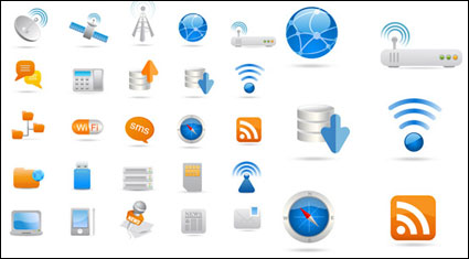 Industrial iconos vectoriales