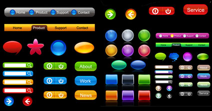 Colorido textura Botn Vector