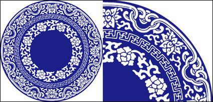 Vector Azul y Blanco Porcelana