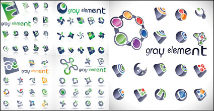 Vector textura colorido logotipo