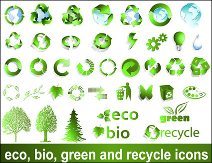 Material reciclable vector signo