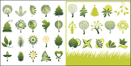 {verde tema de iconos } vectoriales