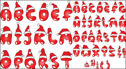 Sombreros de Navidad letras