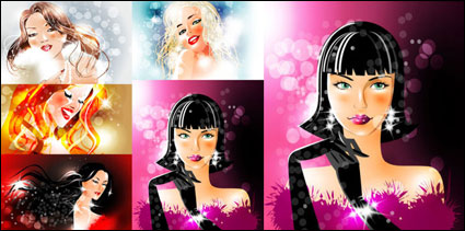 Estrellas brillantes belleza - vector de material