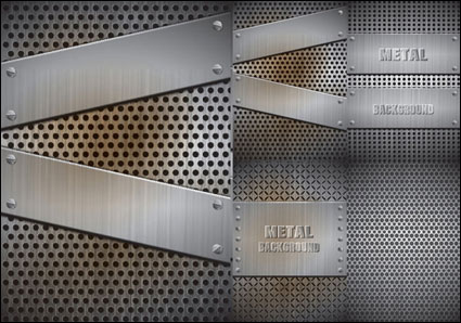Material de acero realista - Vector