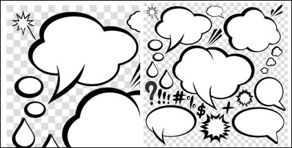 Dilogo de la Comic-estilo de la caja 03 - Vector