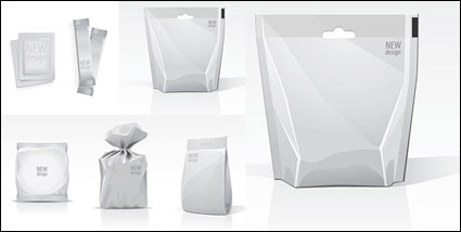 Plantilla en blanco bolsa vector material