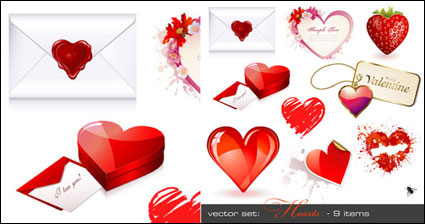 Romntica en forma de corazn - Vector