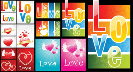 Amor hermoso patrn - vector de material
