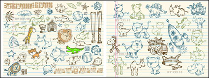 Lindo patrn de graffiti vector material