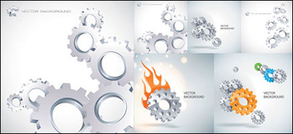 Delicados engranajes - Vector
