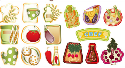 Hermosa verduras de dibujos animados - Vector