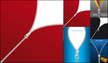 Tema cremallera vector material
