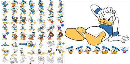 Cartoon clsico estilo de la imagen del Pato Donald