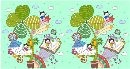 Corea lindo vector de material
