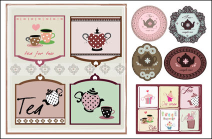 Tema del caf vector material