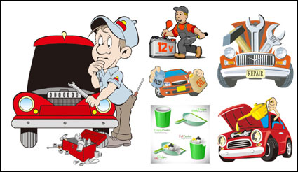 Vector la ilustracin de dibujos animados de reparacin