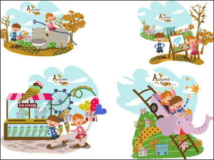 Cuento de otoño, vector de 7