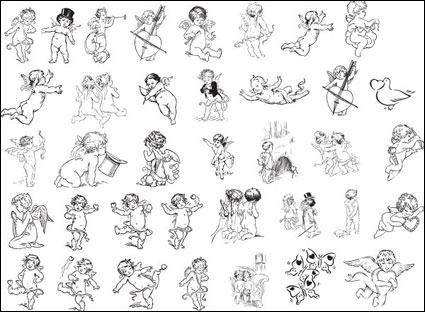 Cupido dibujo de lnea