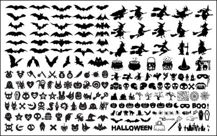 Vector de Halloween elementos