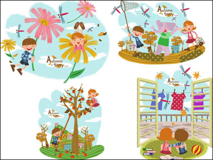 Cuento de otoño vector-9