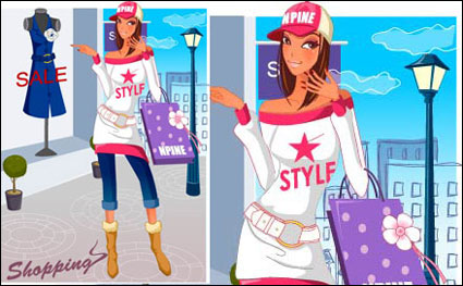 las compras de moda de material