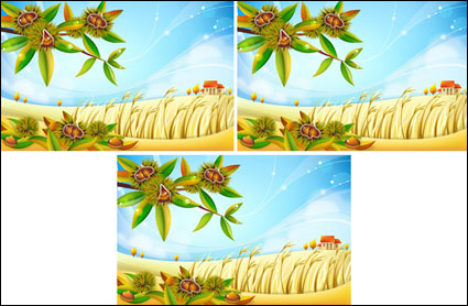 Vector castañas