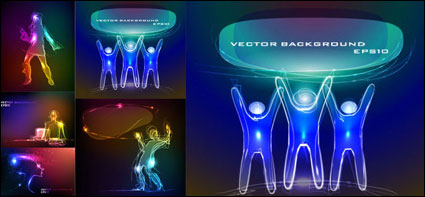 La composicin del material del vector de luz de trabajo
