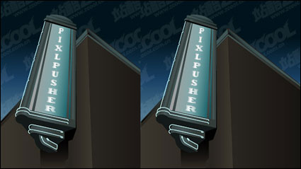 Publicidad exterior licencia Vector