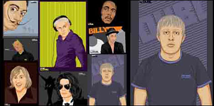 ++ retratos Dibujo vectorial++