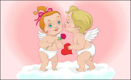 Lindo angelito vector de material