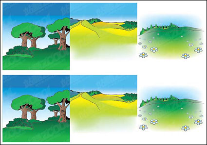 Vector de dibujos animados paisaje -2