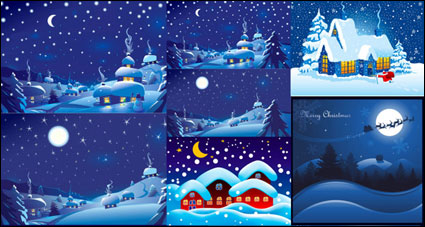 La noche de Navidad vector