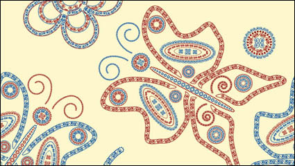 Impresin especial patrn de los animales vector de material -2
