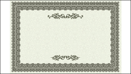 Exquisita plantilla de certificado europeo 01 - vector de material