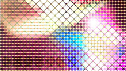 Diseño brillante mosaico de fondo vector material -4