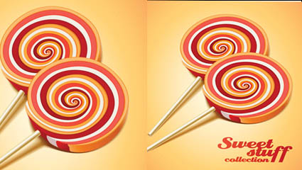 Exquisitos postres materiales 02 - vector de material